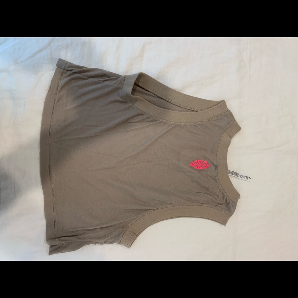Beige crop top